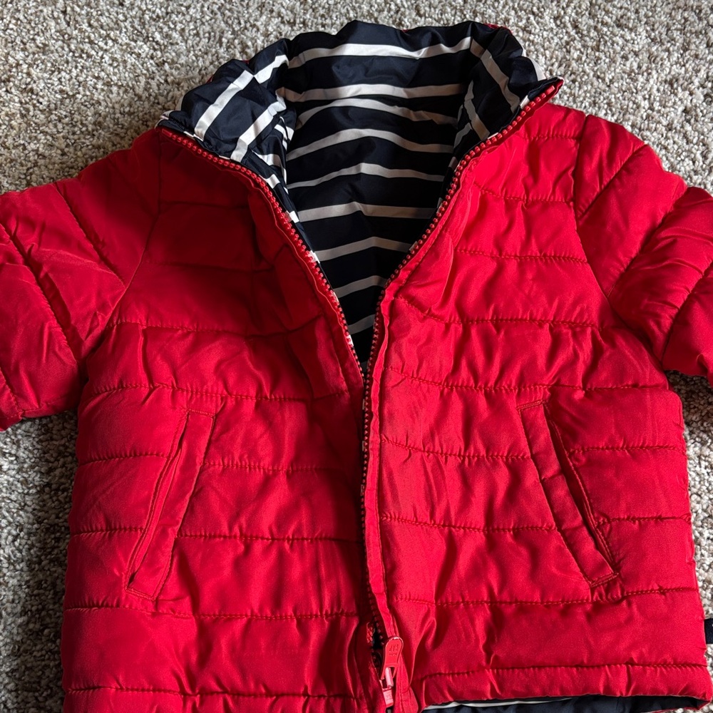 Reversible puffer coat-3T